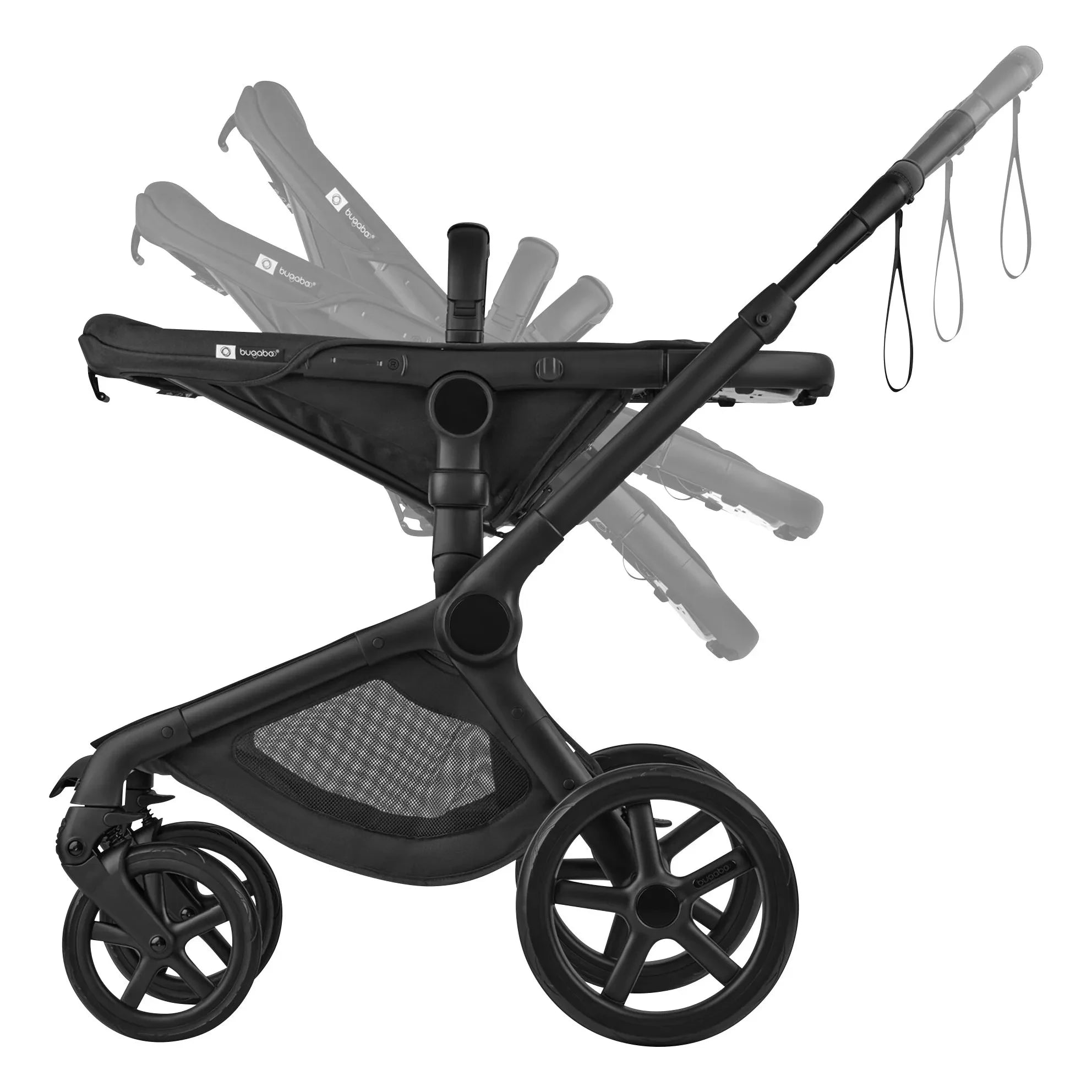 Bugaboo - Bugaboo Fox 5 Renew - Geländegängiger Kinderwagen Komplettgestell Schwarz | Schwarz
