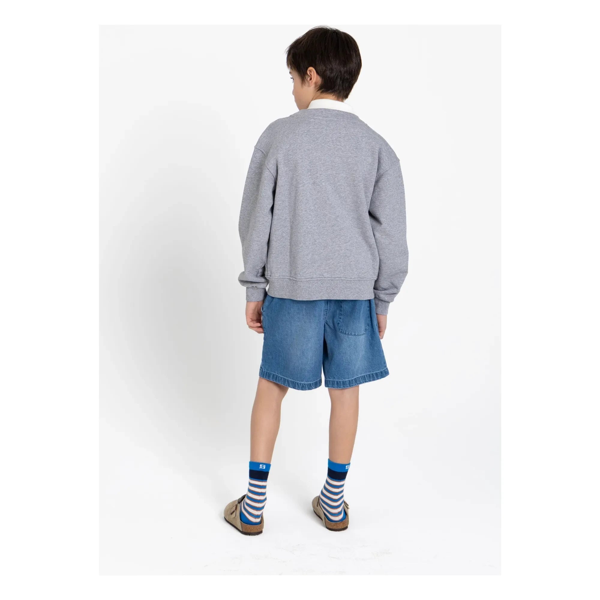 Smallable Kid - Ostmark Strickjacke aus Bio-Baumwolle | Grau meliert