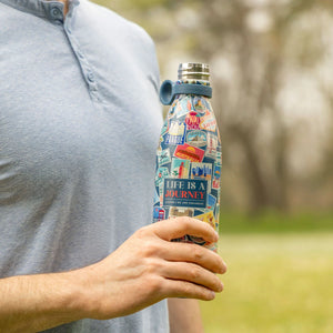 Legami - 800 ml Thermos - Reiseaufkleber - Heiß & Kalt