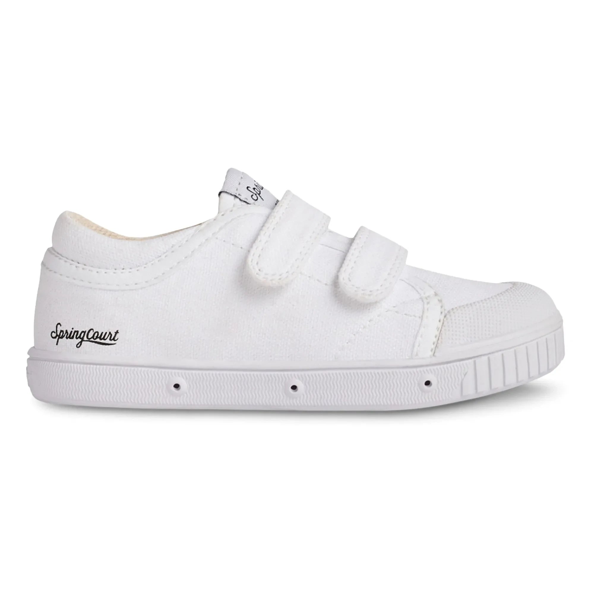Spring Court - G2 Canvas Kratzfeste Low-Top Sneaker | Weiß