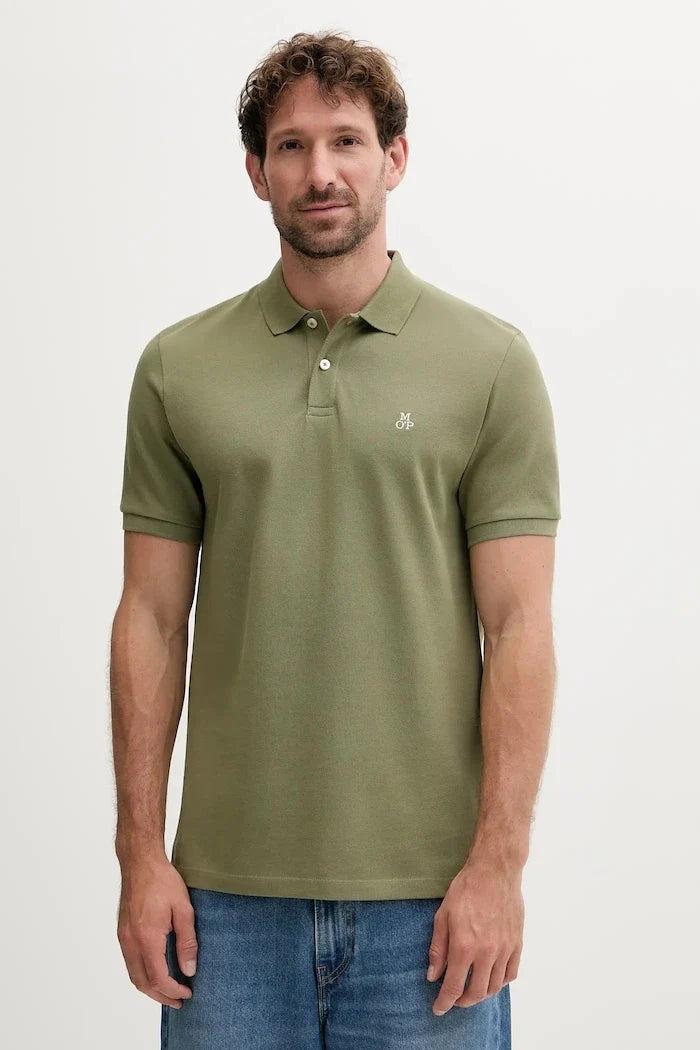 Marc O'Polo T-Shirt mit Kragen aus Baumwolle