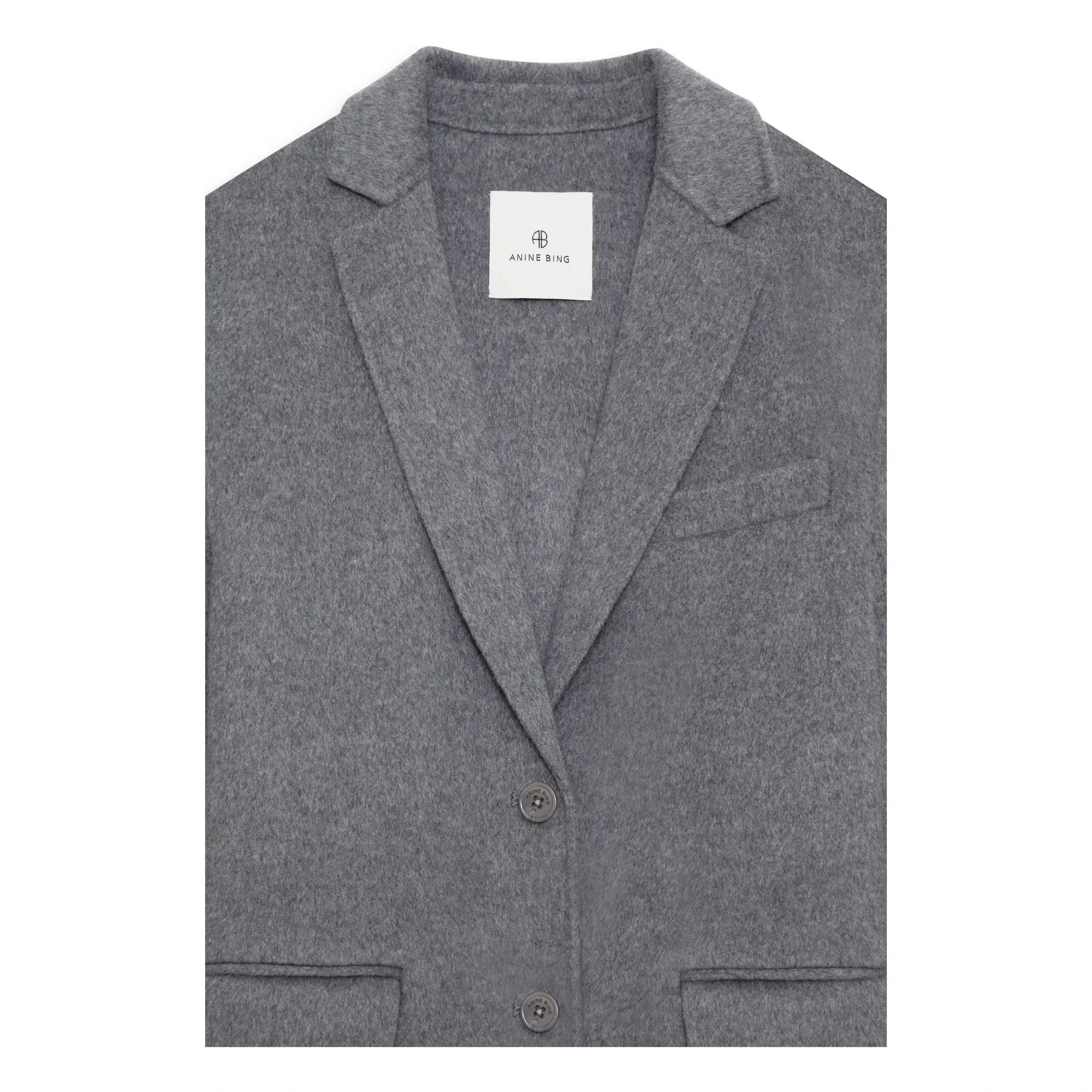 Anine Bing - Woll-Kaschmir-Jacke Quinn | Heather Grey