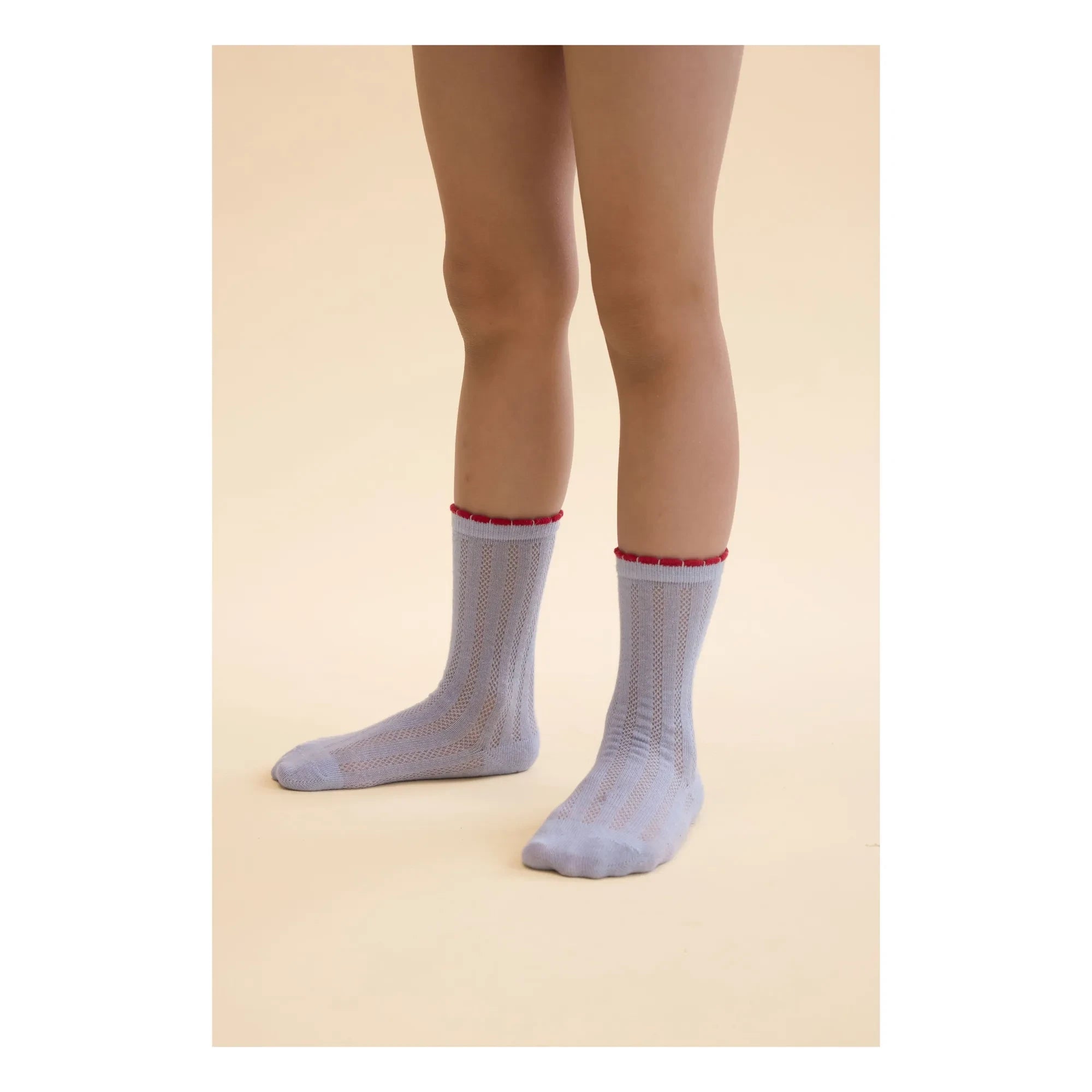 Flöss - 2 Paar Vibe Knot Socken | Hellblau