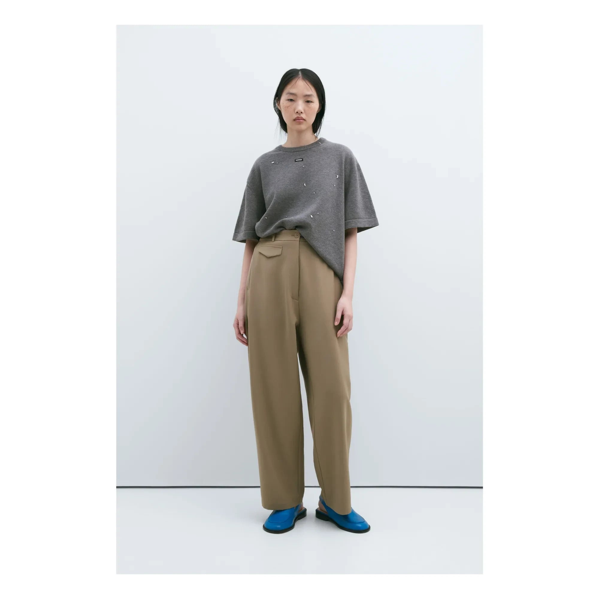 Cordera - Virgin Wool Hose mit Eingriffstaschen | Camel