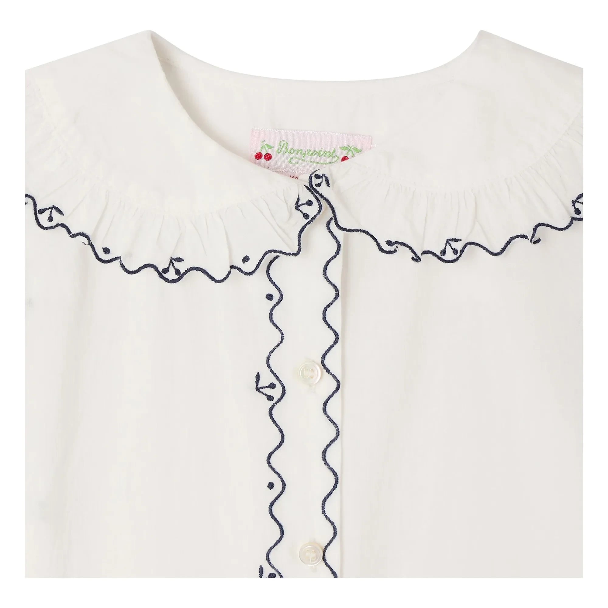 Bonpoint - Maneke Bio-Pamuk-Bluz | Krem
