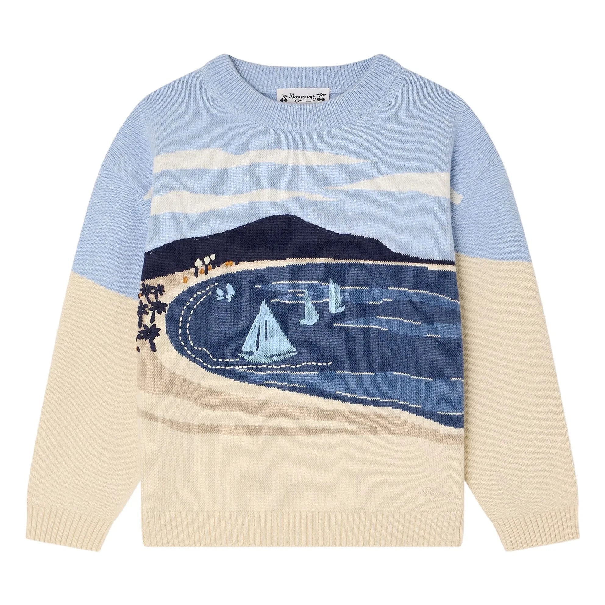Bonpoint - Lyle Strandpullover aus Bio-Baumwolle | Sand