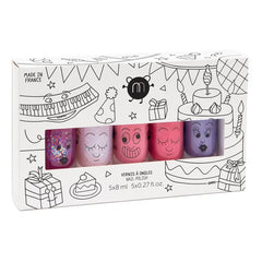 Nailmatic Kids - 5'li Oje Seti - Sheepy, Polly, Cookie, Kitty ve Piglou