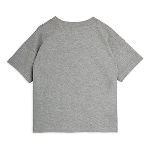 Mini Rodini - Panther T-Shirt aus Bio-Baumwolle | Grau meliert