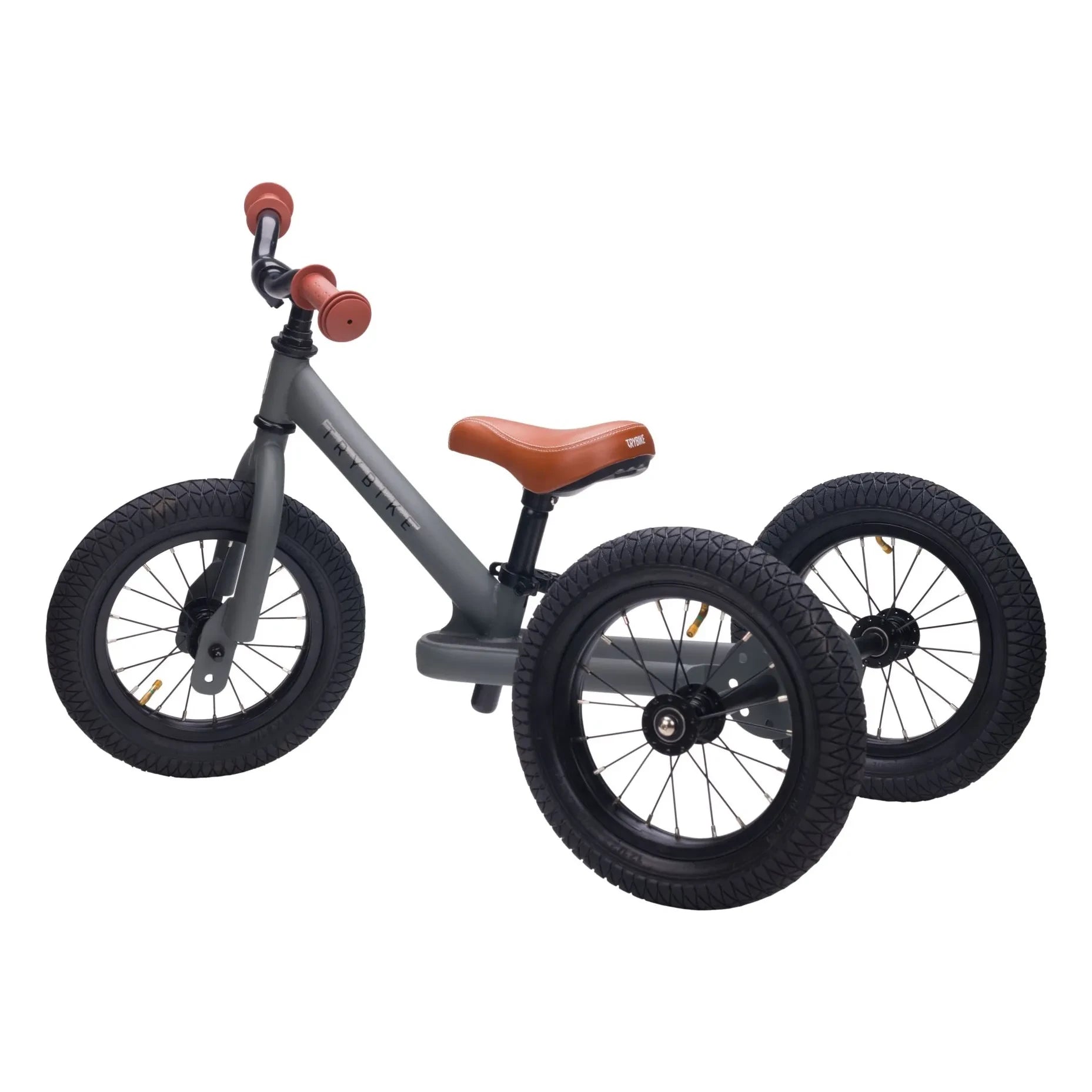 Trybike - Laufrad - Dreirad | Kohlegrau