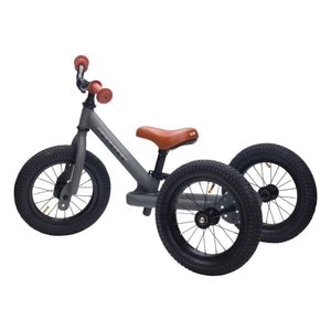 Trybike - Laufrad - Dreirad | Kohlegrau