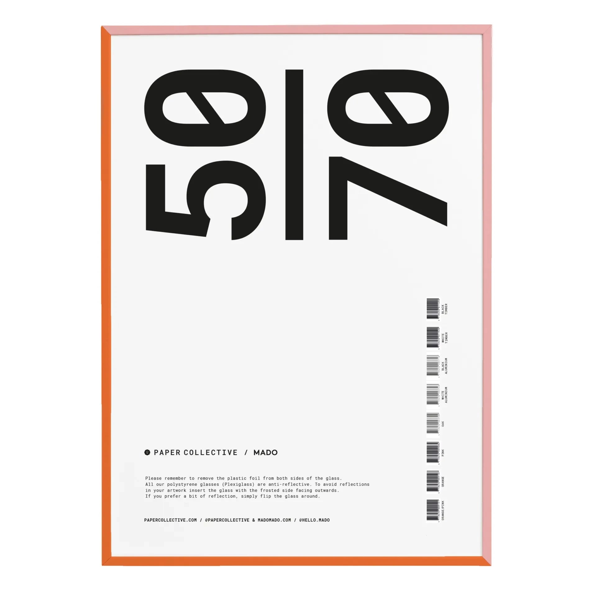 Paper Collective - Zweifarbiger Holzrahmen