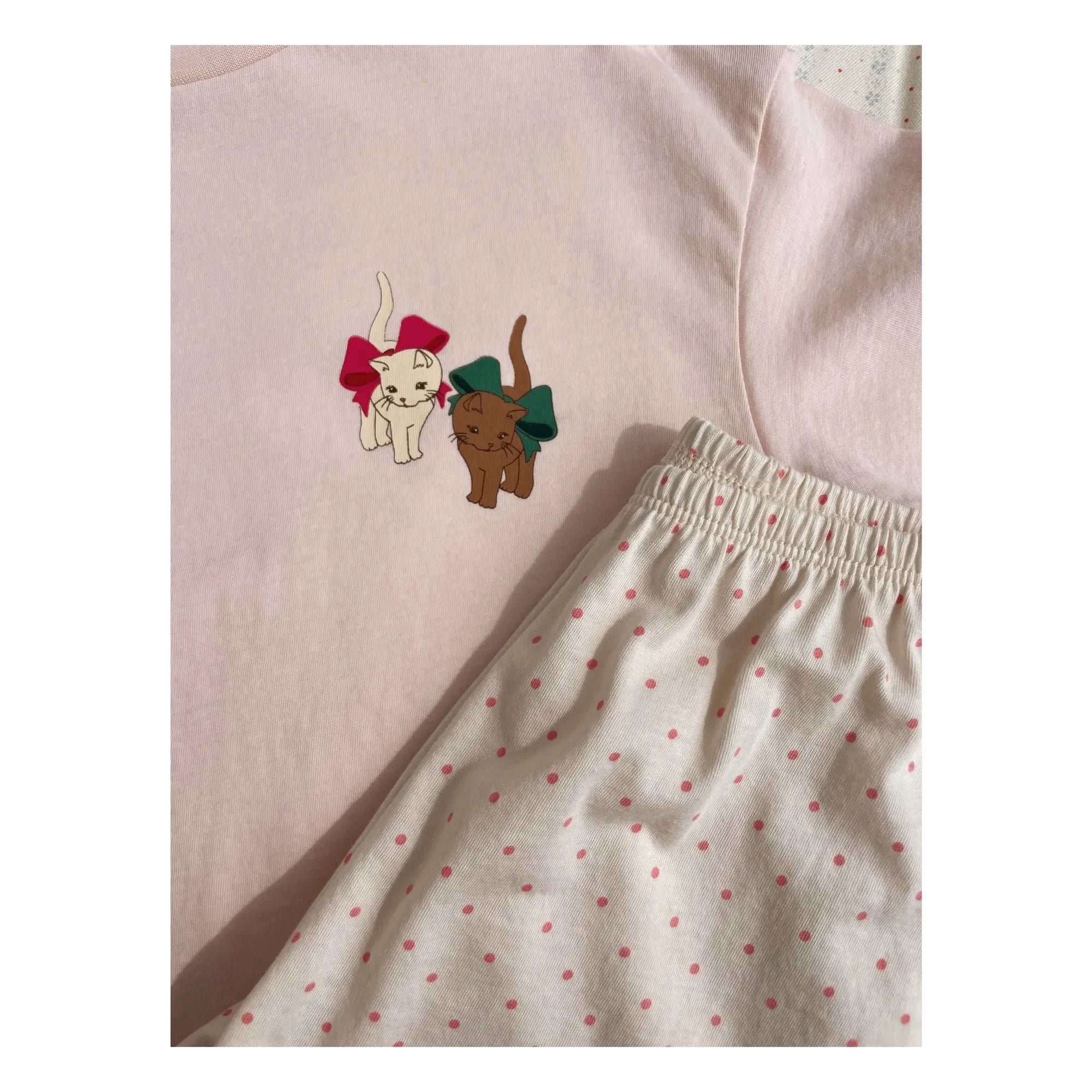 Konges Sløjd - T-Shirt und Shorts Set Famo Chats Bio-Baumwolle | Blassrosa