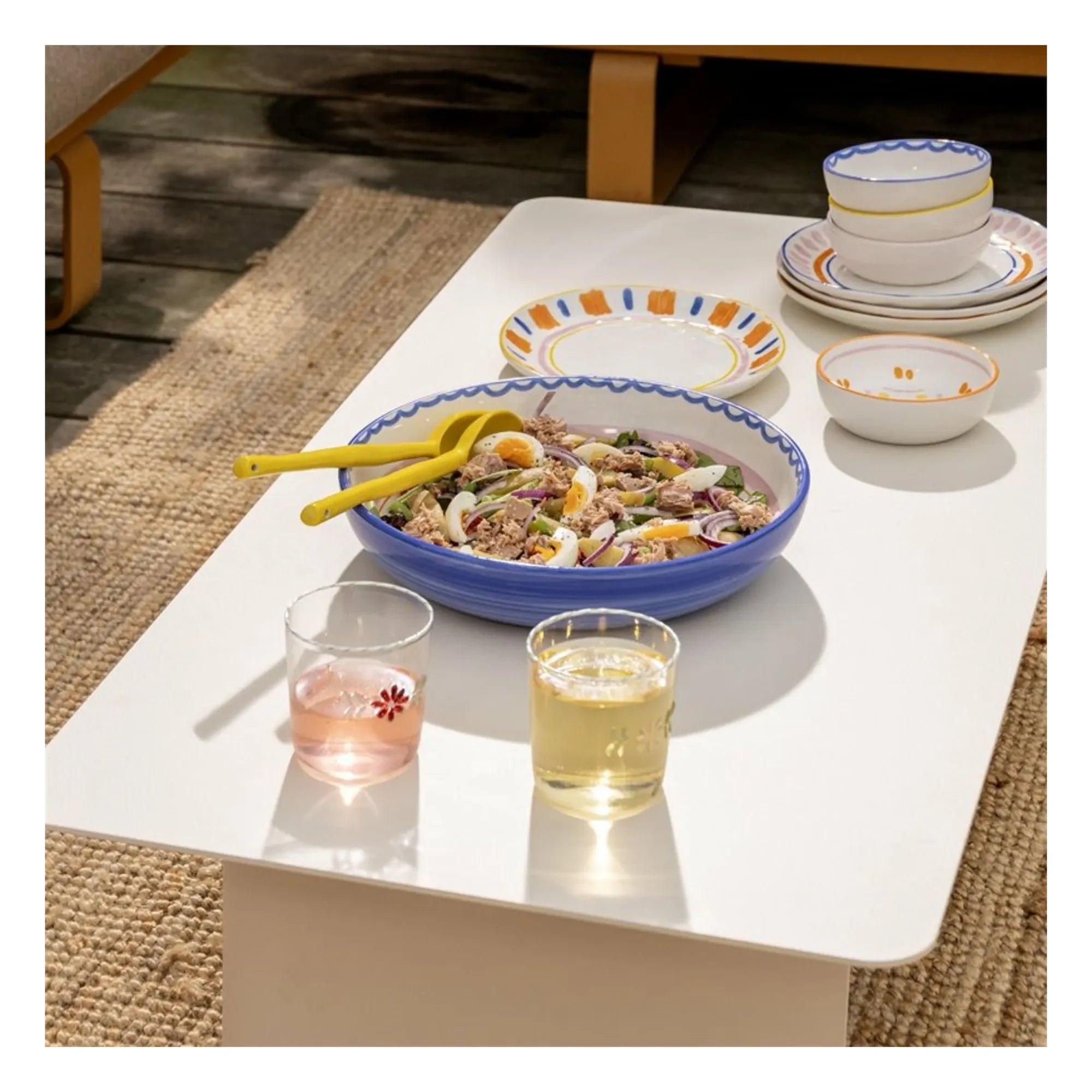 &Klevering - Flora Gläser - 2er-Set | Weiß