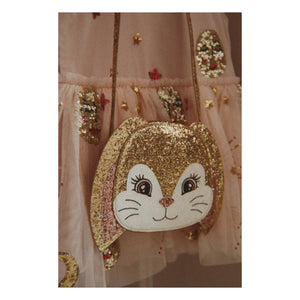 Konges Sløjd - Gold Glitzer Hase Tasche