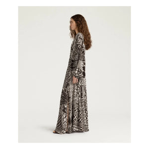 Momoni - Francisco Seidenkleid | Schokolade