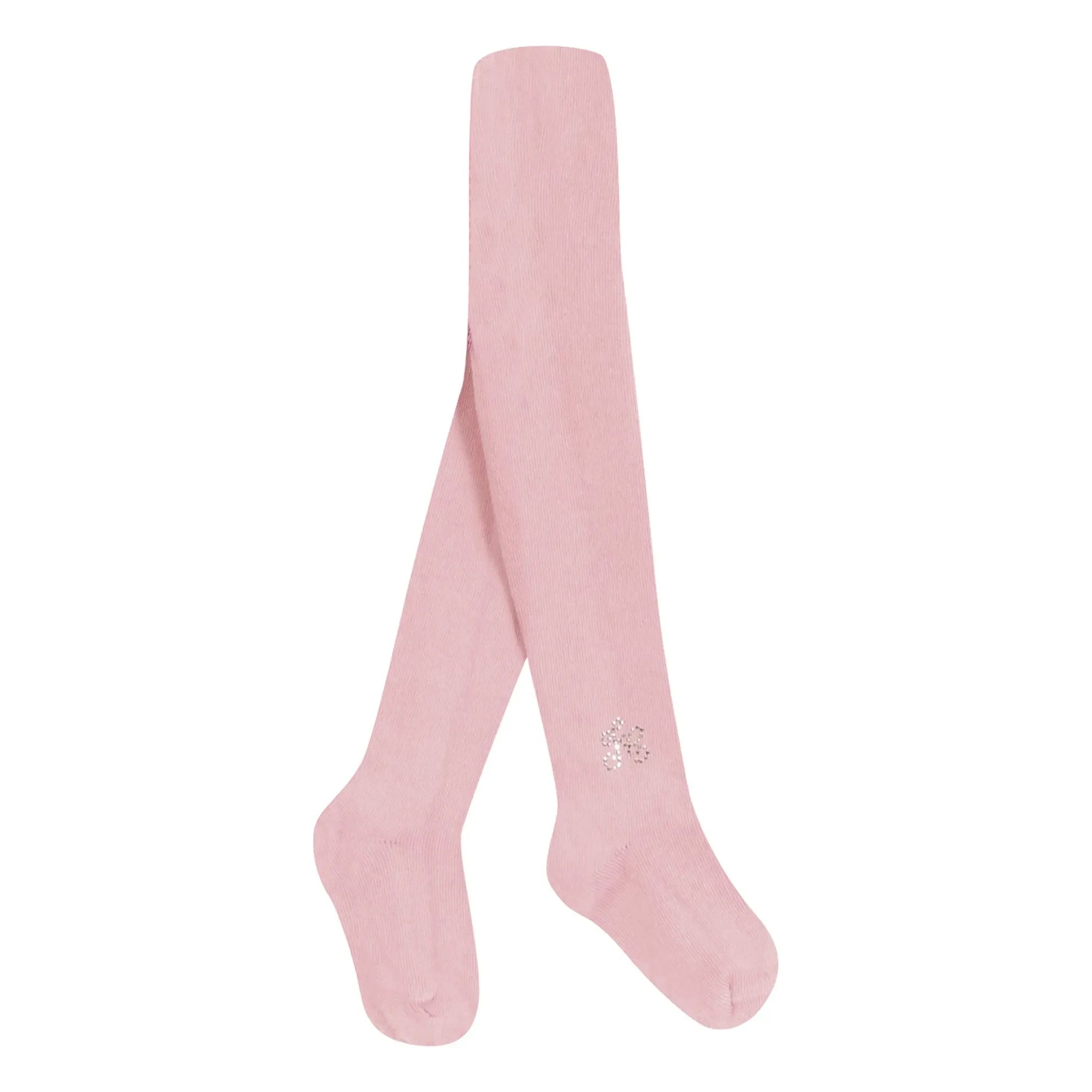 Tartine et Chocolat - Leggings mit bestickten Socken | Blassrosa