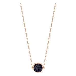 Ginette NY - Disc Mini Ever Halskette | Blauer Sandstein