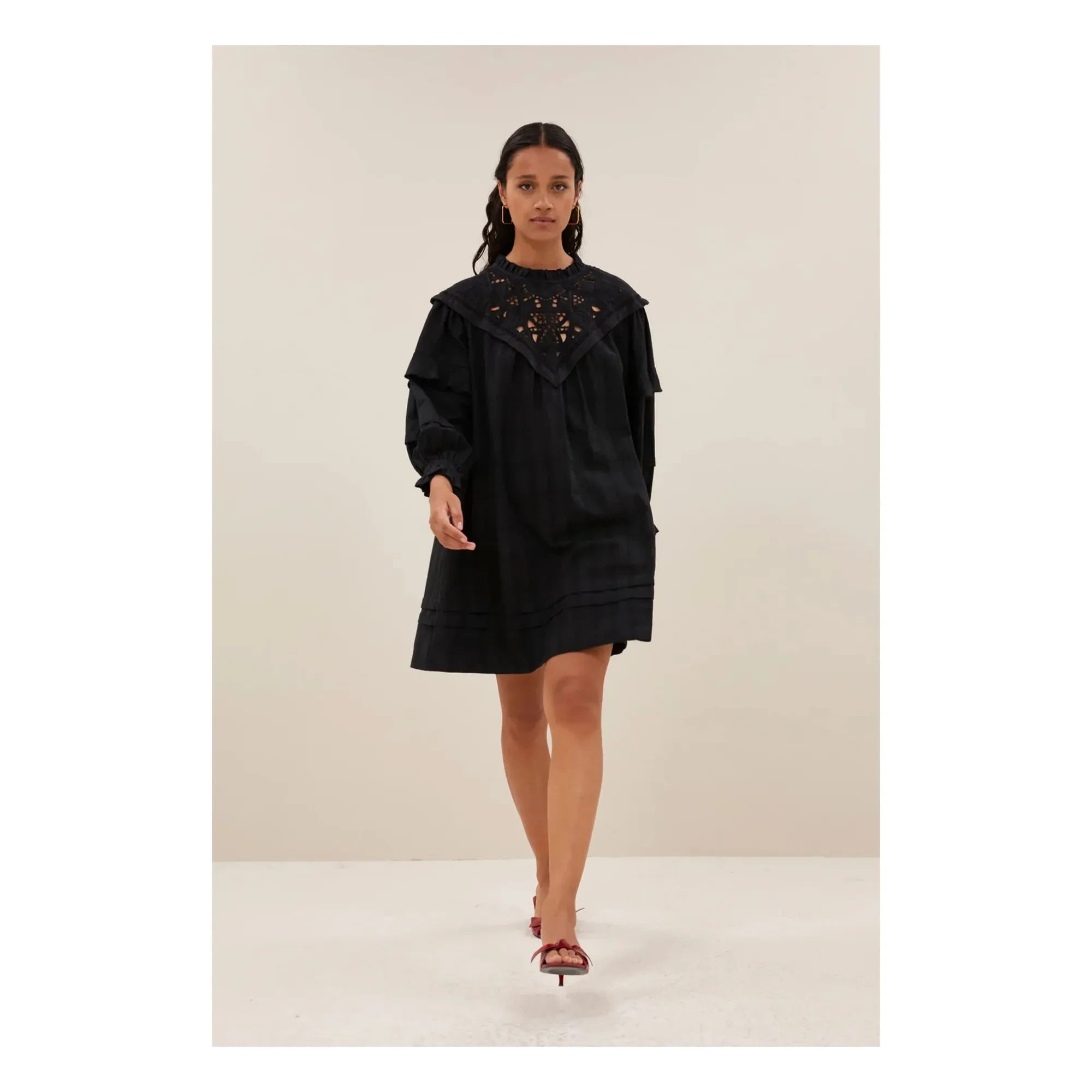 By Bar – Bowie Leinenkleid | Schwarz