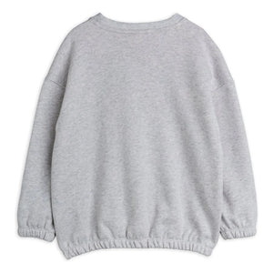 Mini Rodini – Sweatshirt aus Bio-Baumwolle mit Siamkatzen-Print | Graumeliert