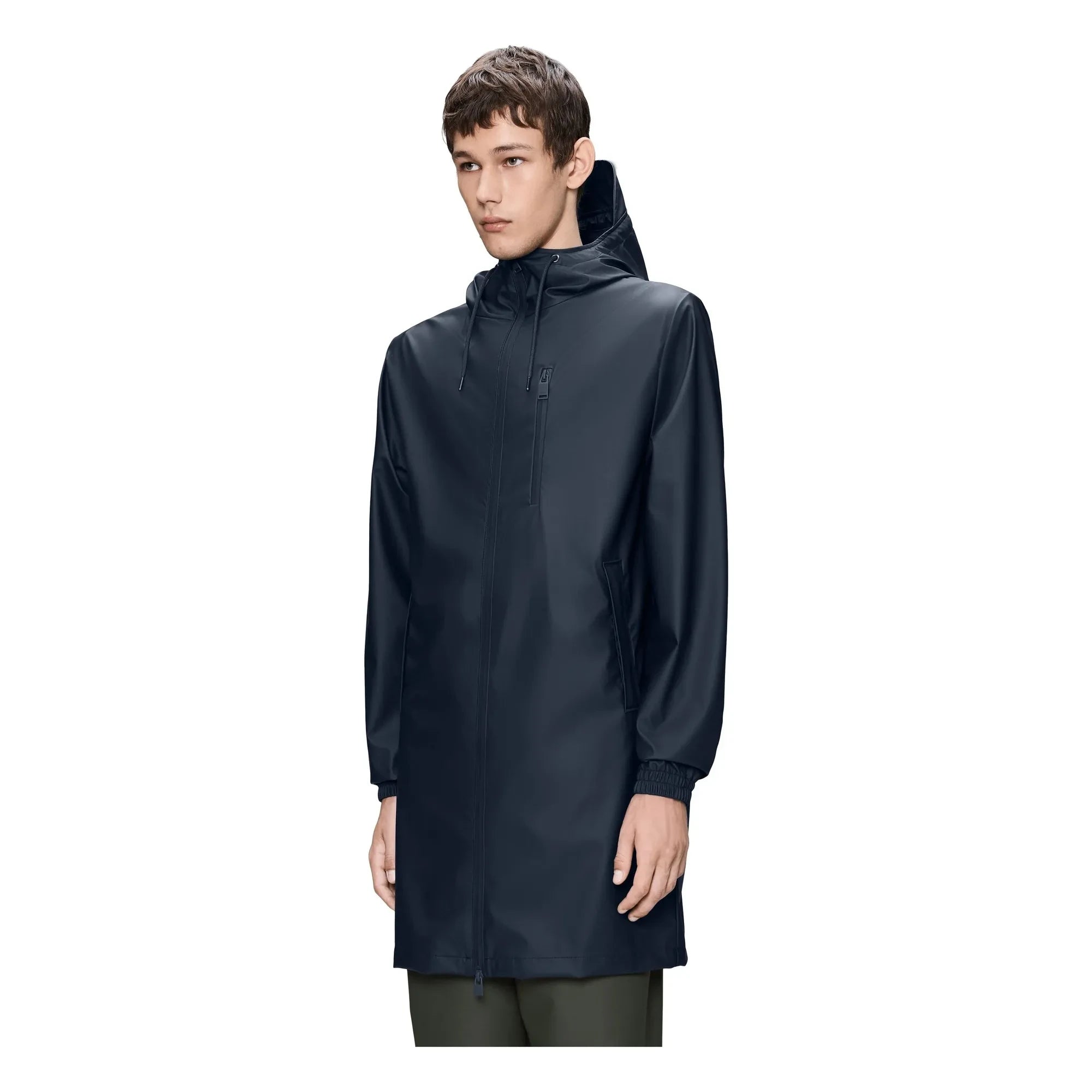 Rains - Storm Breaker W3 Langer Mantel | Marineblau