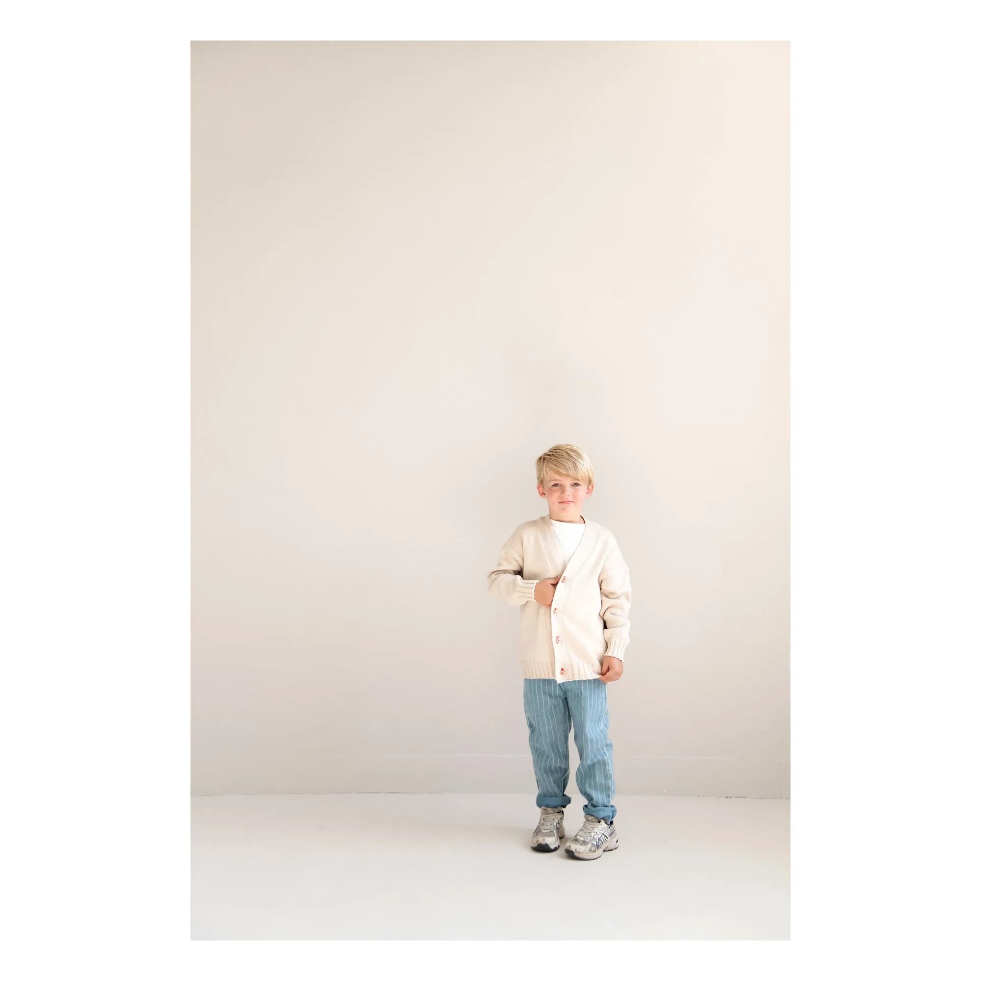 Jenest - Bio-Baumwoll gestreifte Jeans | Blau