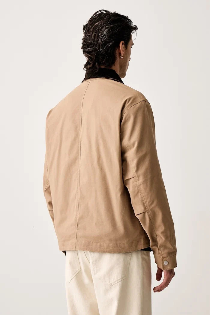 Herren-Übergangsjacke aus Baumwolle und Elasthan