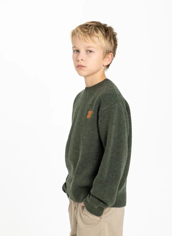 Hundred Pieces - Mika Merinowolle Pullover | Haki
