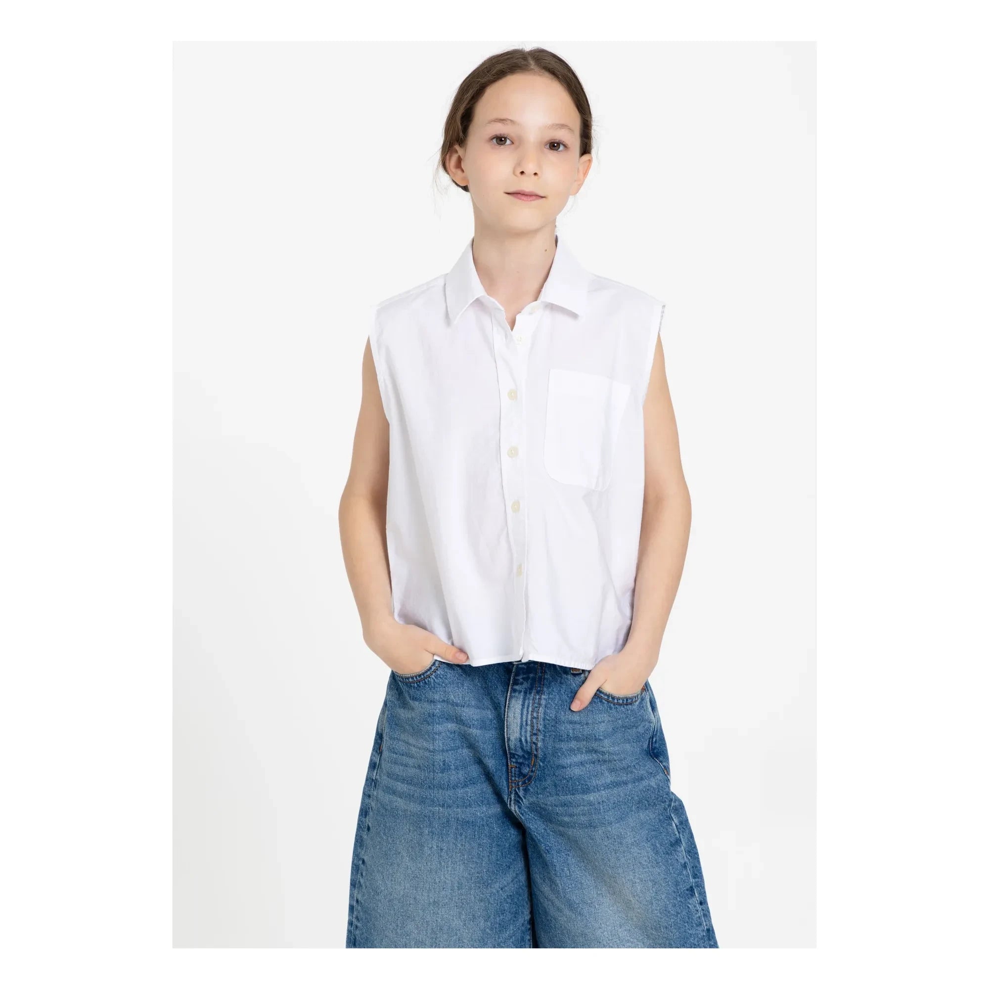 Finger in the Nose - Ella Ärmelloses Shirt | Weiß