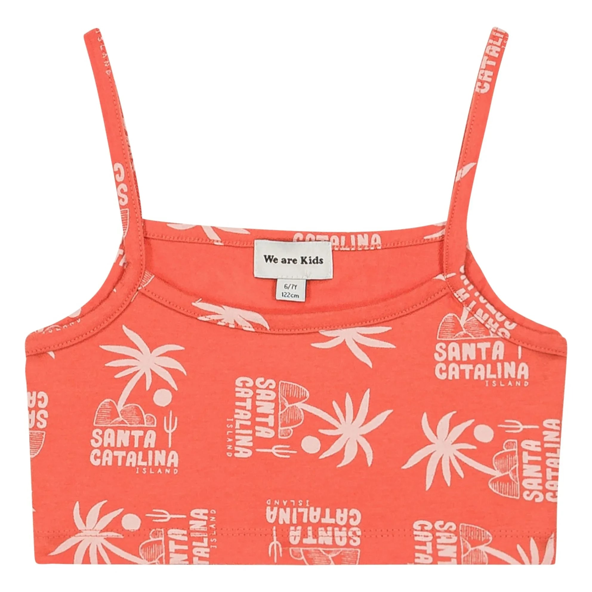 We Are Kids - Crop Top Vic Palmiers Bio-Baumwolle | Orange