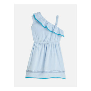 Scotch & Soda - Asymmetrisches Rüschenkleid | Hellblau