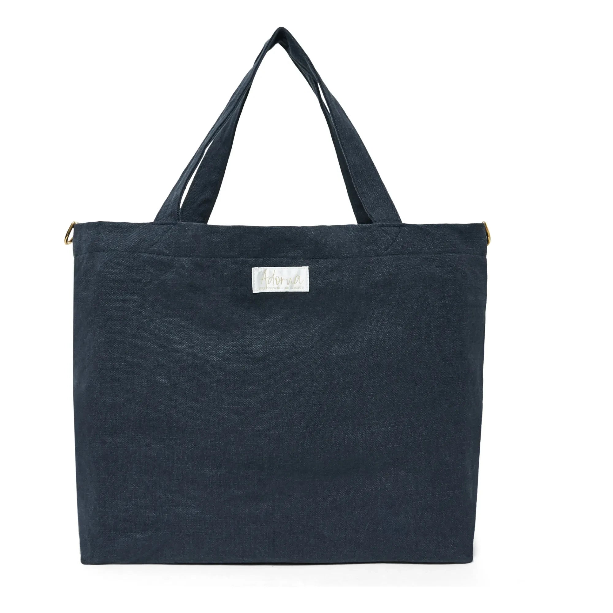 Adorna – Leinen-Einkaufstasche | Marineblau