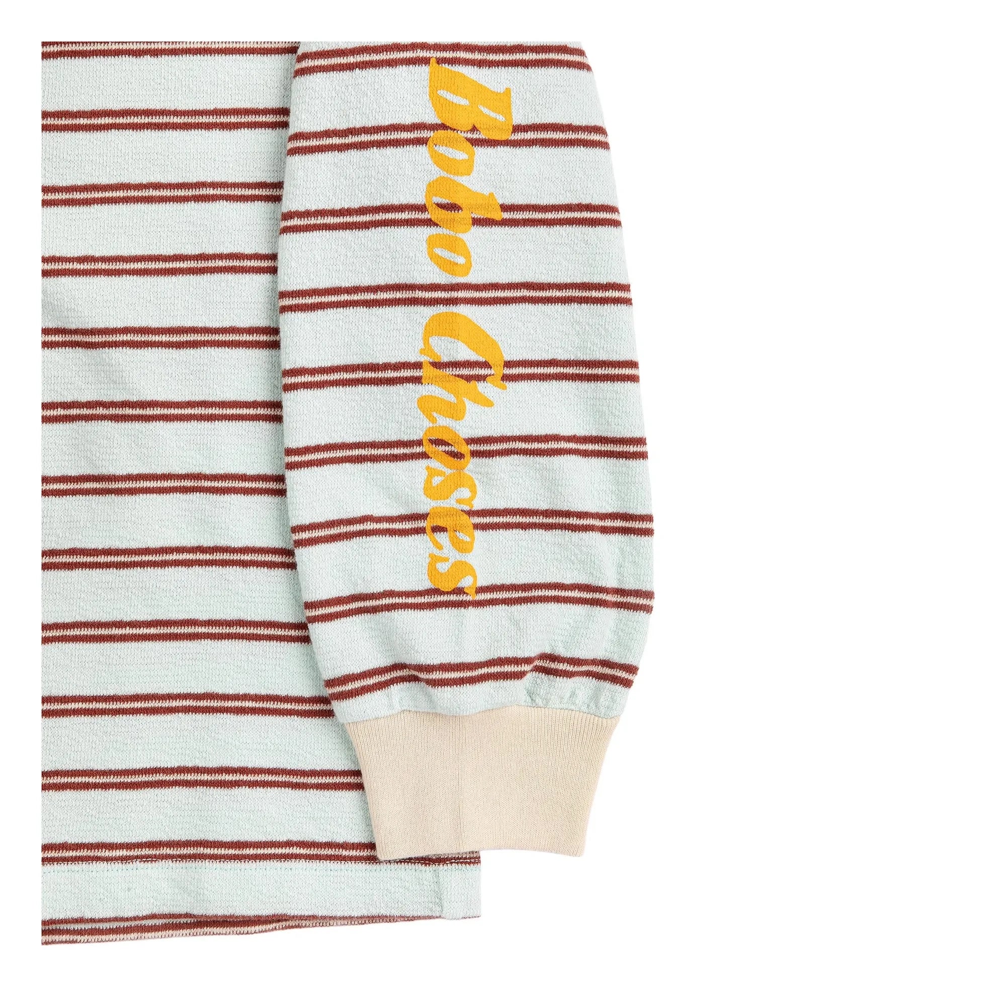 Bobo Choses - Gestreiftes T-Shirt | Hellblau