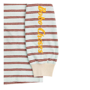Bobo Choses - Gestreiftes T-Shirt | Hellblau