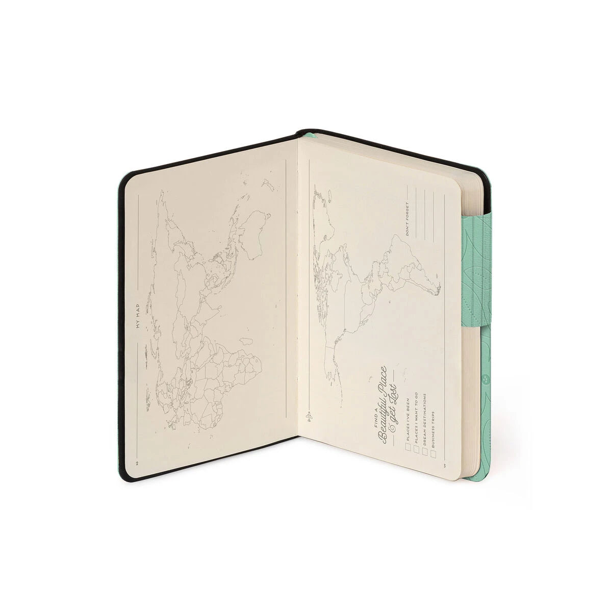 Legami - Gebundenes Notizbuch mit monochromem Softcover - Botanischer Garten - Mein Notizbuch