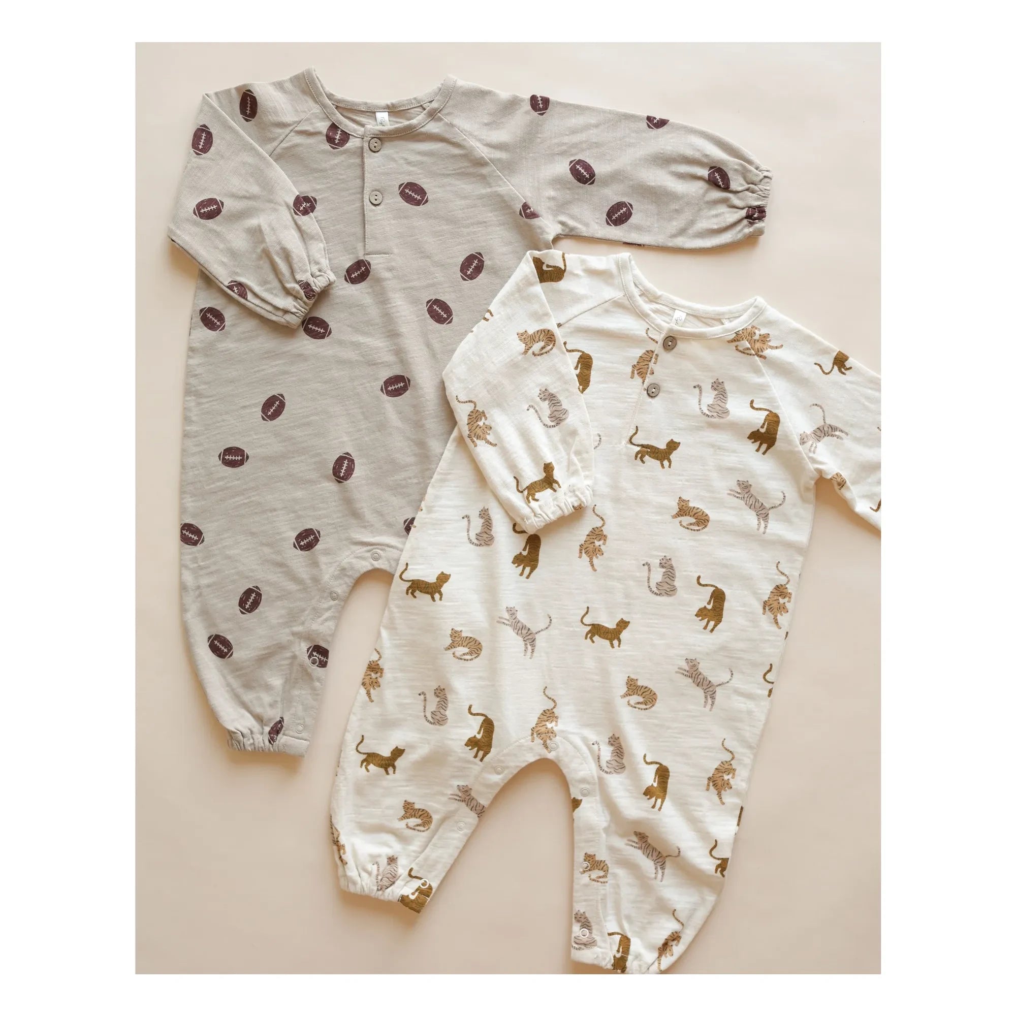 Rylee + Cru - Henley Fußball-Pyjama | Stein