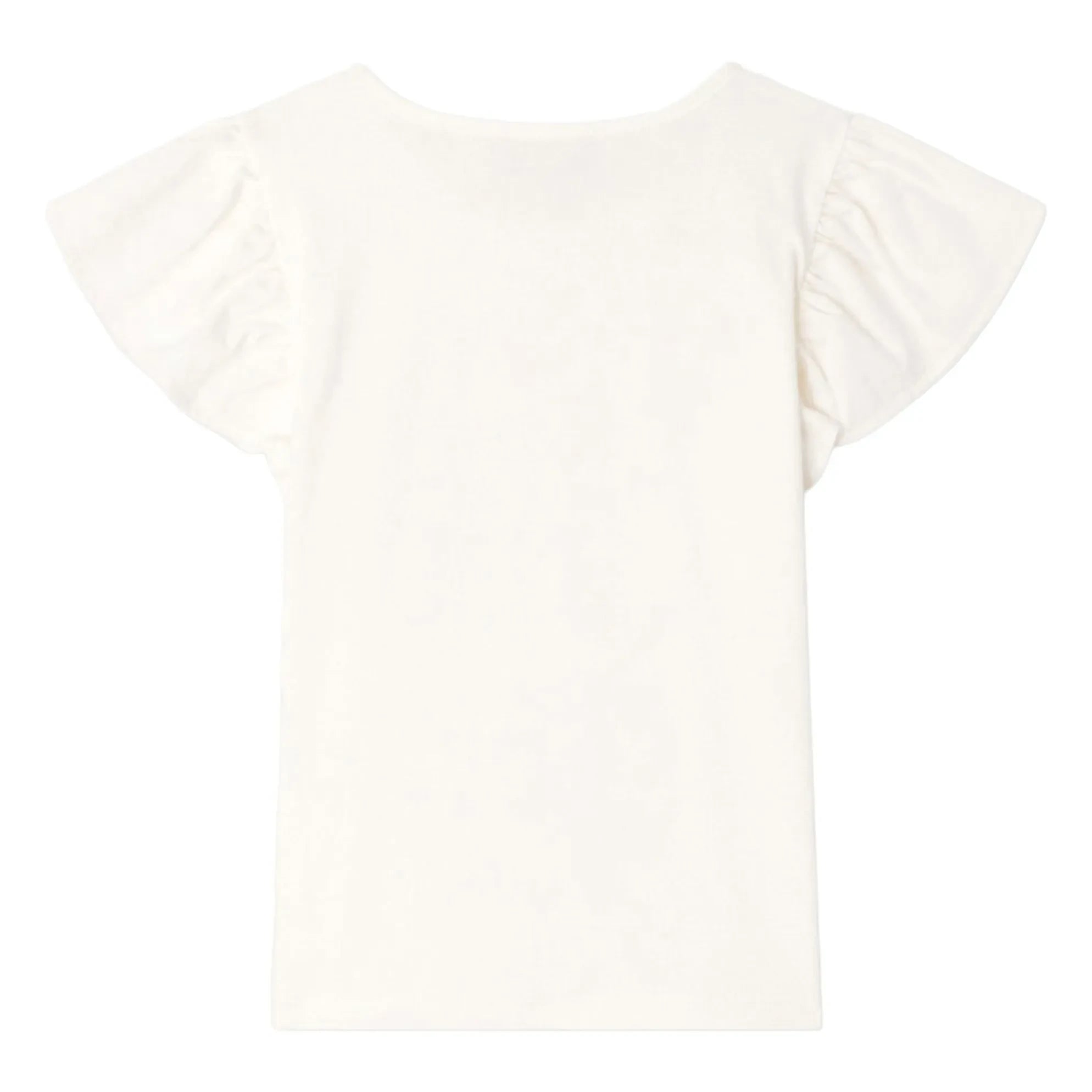 Bonpoint - Emila T-Shirt mit Rüschen Bio-Baumwolle | Weiß