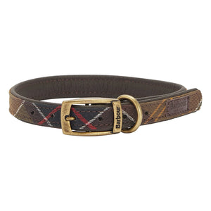 Barbour - Kariertes Hundehalsband | Dunkelbeige Braun