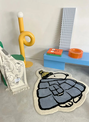 Maison Deux - Maison Deux x Peanuts | Weißer Baseball Druck Baumwolle Throw