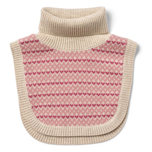 Wheat - Majo Wolle Merino Jacquard Halswärmer | Rosa