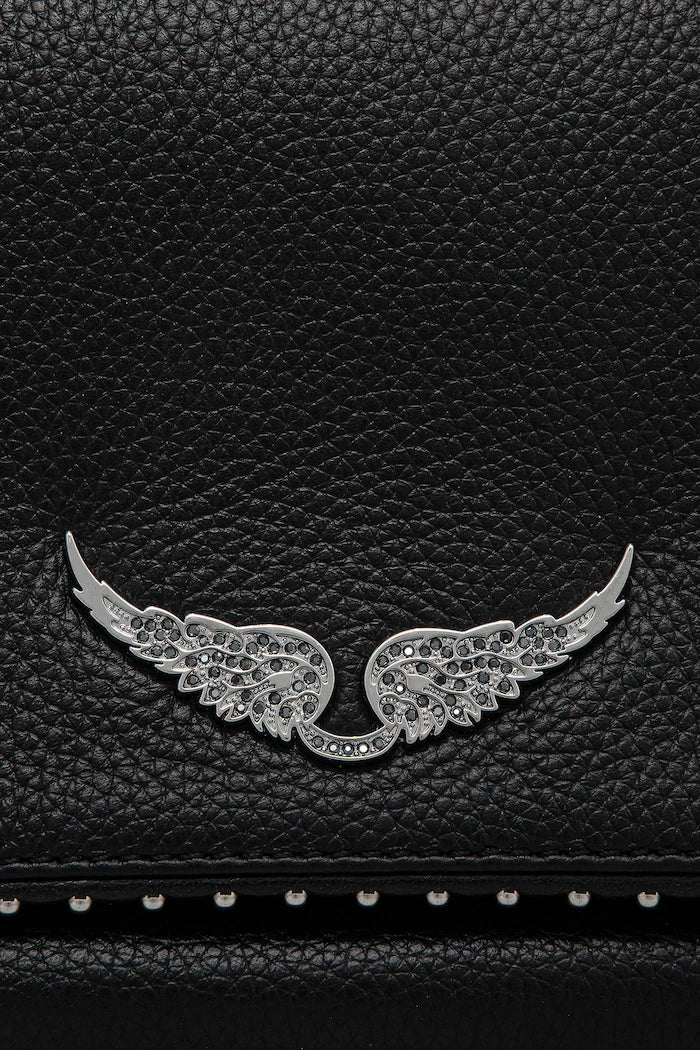 ZADIG&VOLTAIRE ROCK GRAINED LEATHER STUDS Deri Çanta