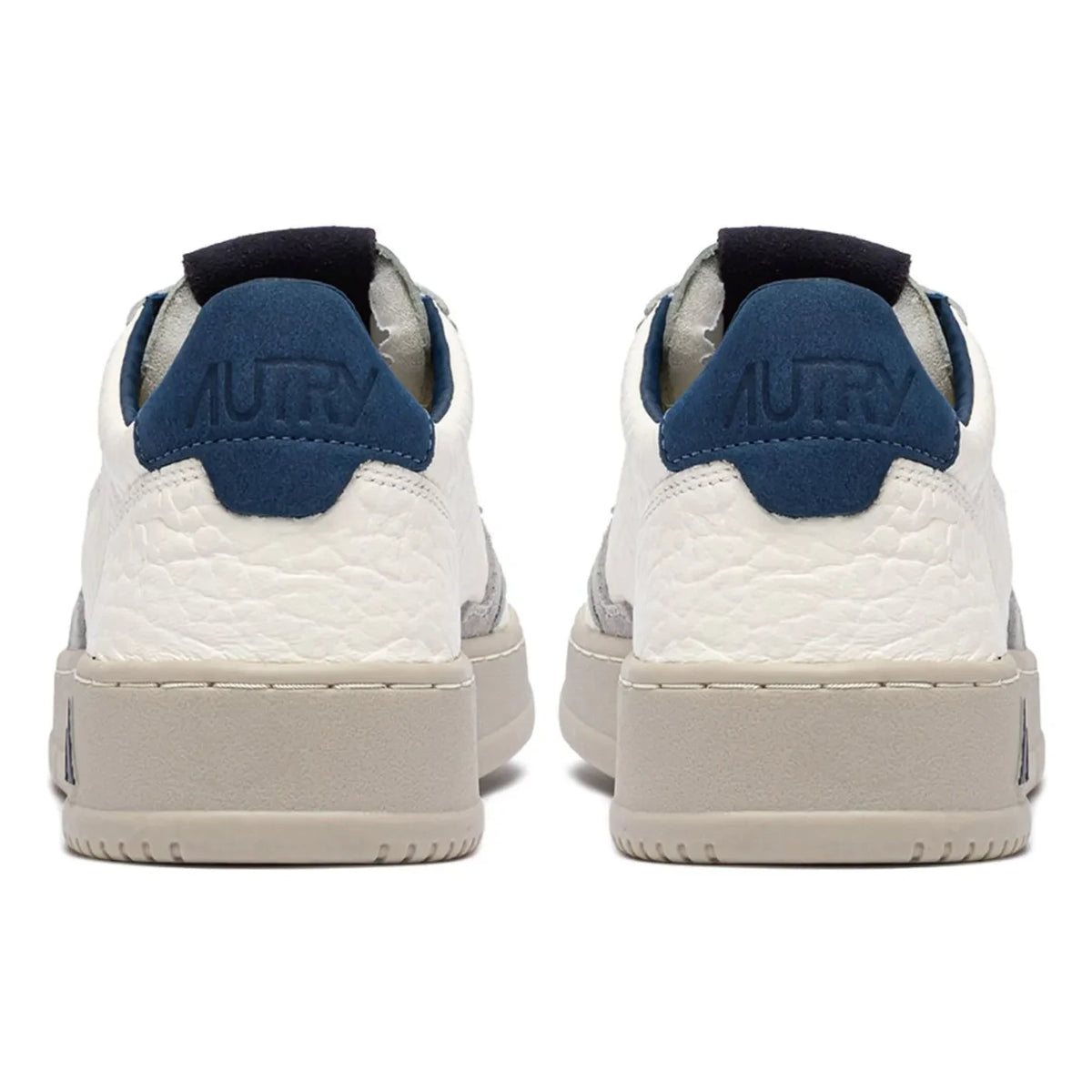 Autry - Medalist Low Strukturiertes Leder und Wildleder Sneaker | Blau