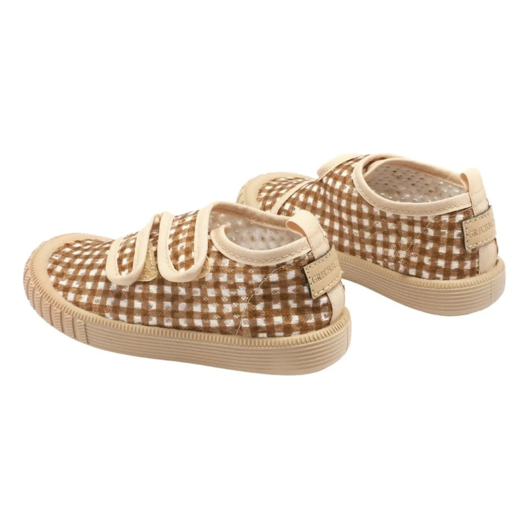 Grech & Co - Scratch Play Vichy Geri Dönüştürülmüş Fiber Sneakers | Hardal