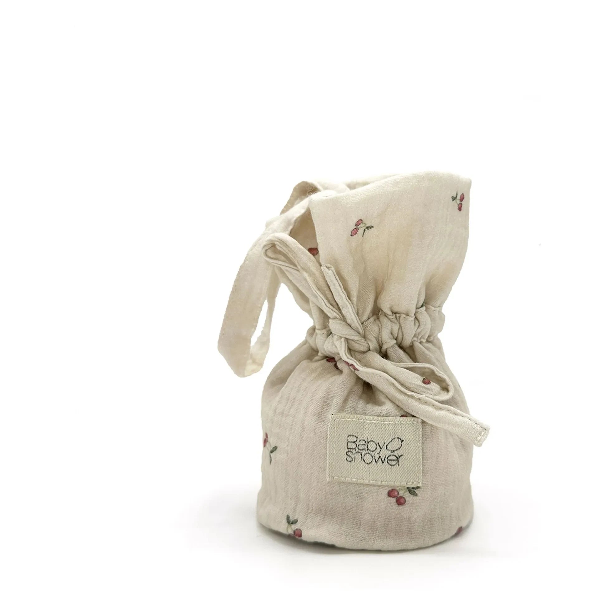Babyshower - Kirsch-Schnullertasche | Ecru