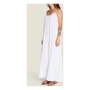 Maison Saint Julien - Palm Beach Musselin-Baumwollkleid | Ecru