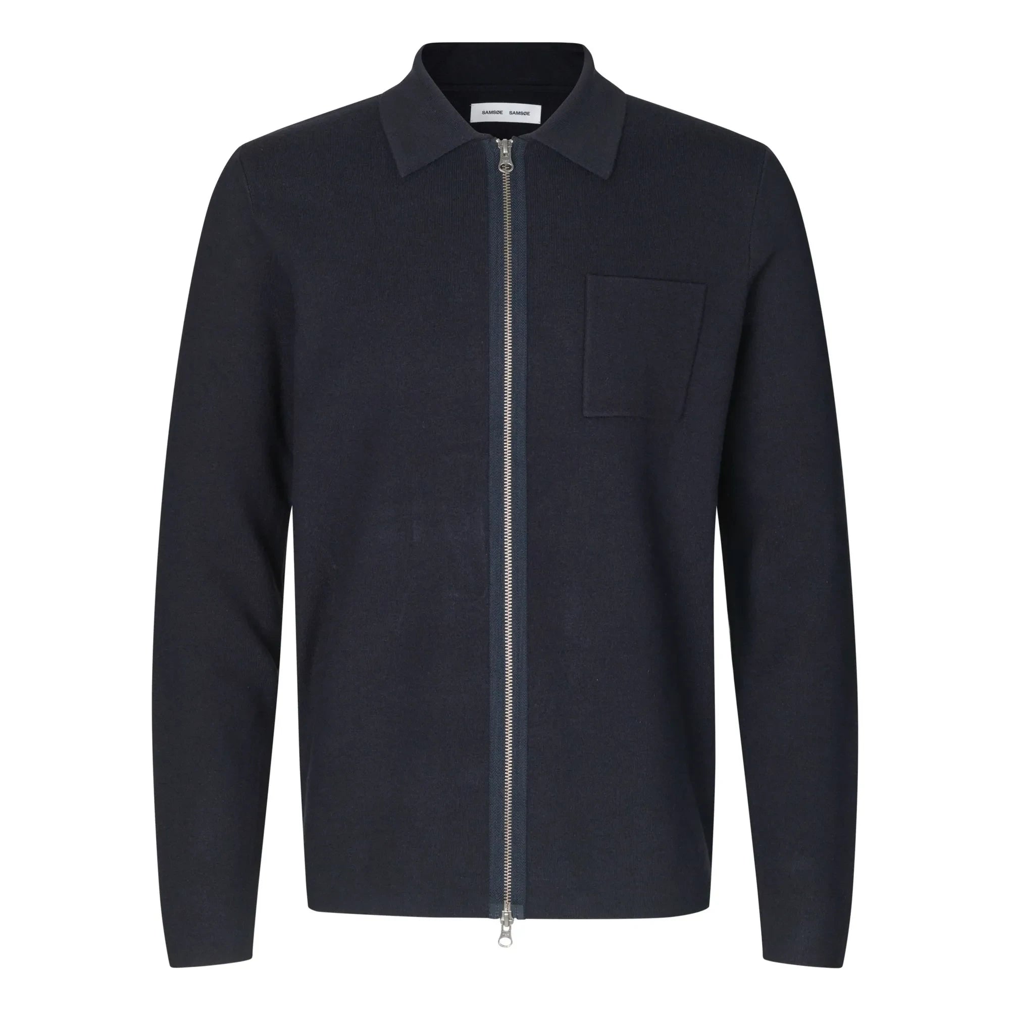 Samsoe Samsoe – Guna Polo Strickjacke | Schwarz