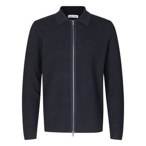 Samsoe Samsoe – Guna Polo Strickjacke | Schwarz