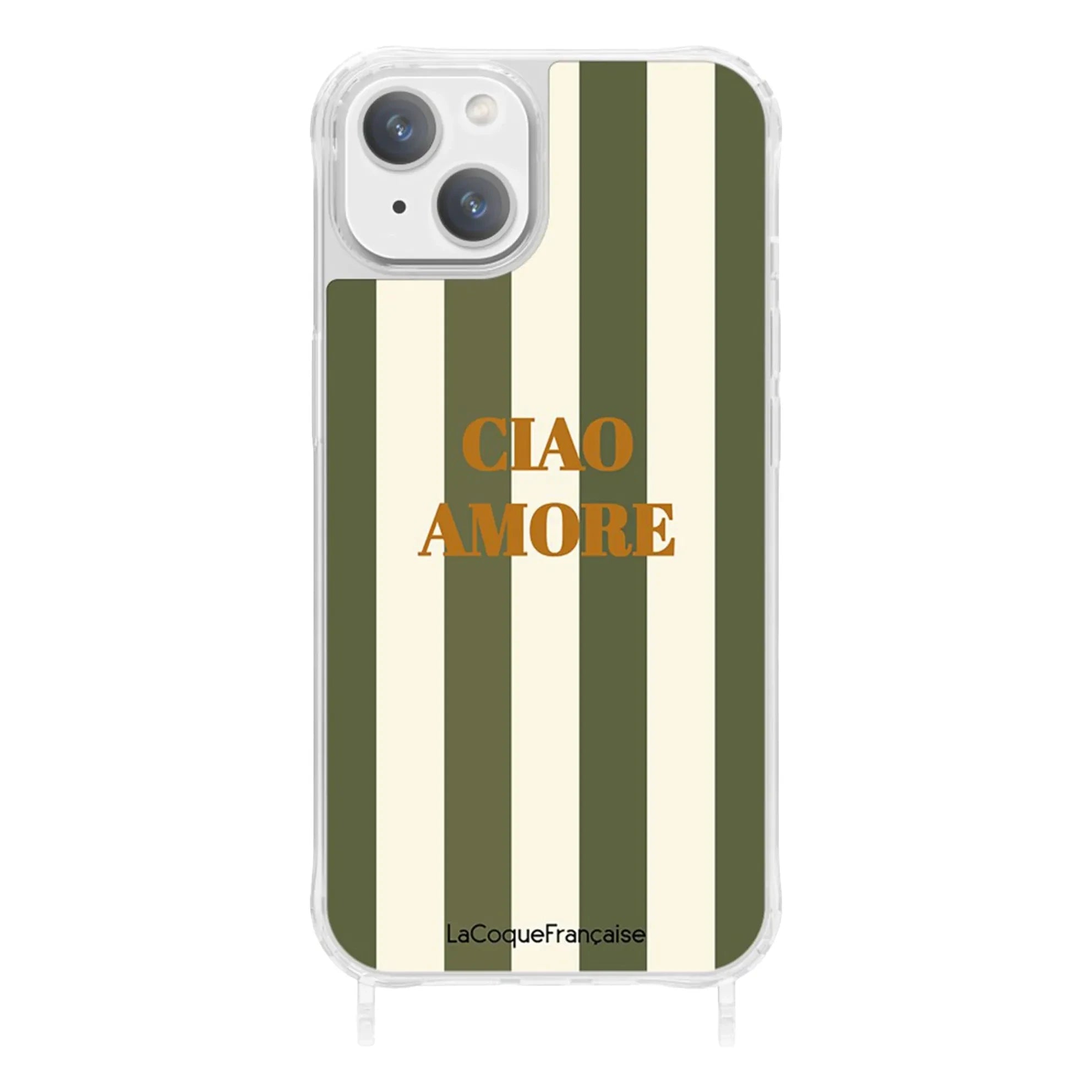 LaCoqueFrançaise - iPhone Hülle Ciao Amore | Khaki