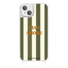 LaCoqueFrançaise - iPhone Hülle Ciao Amore | Khaki