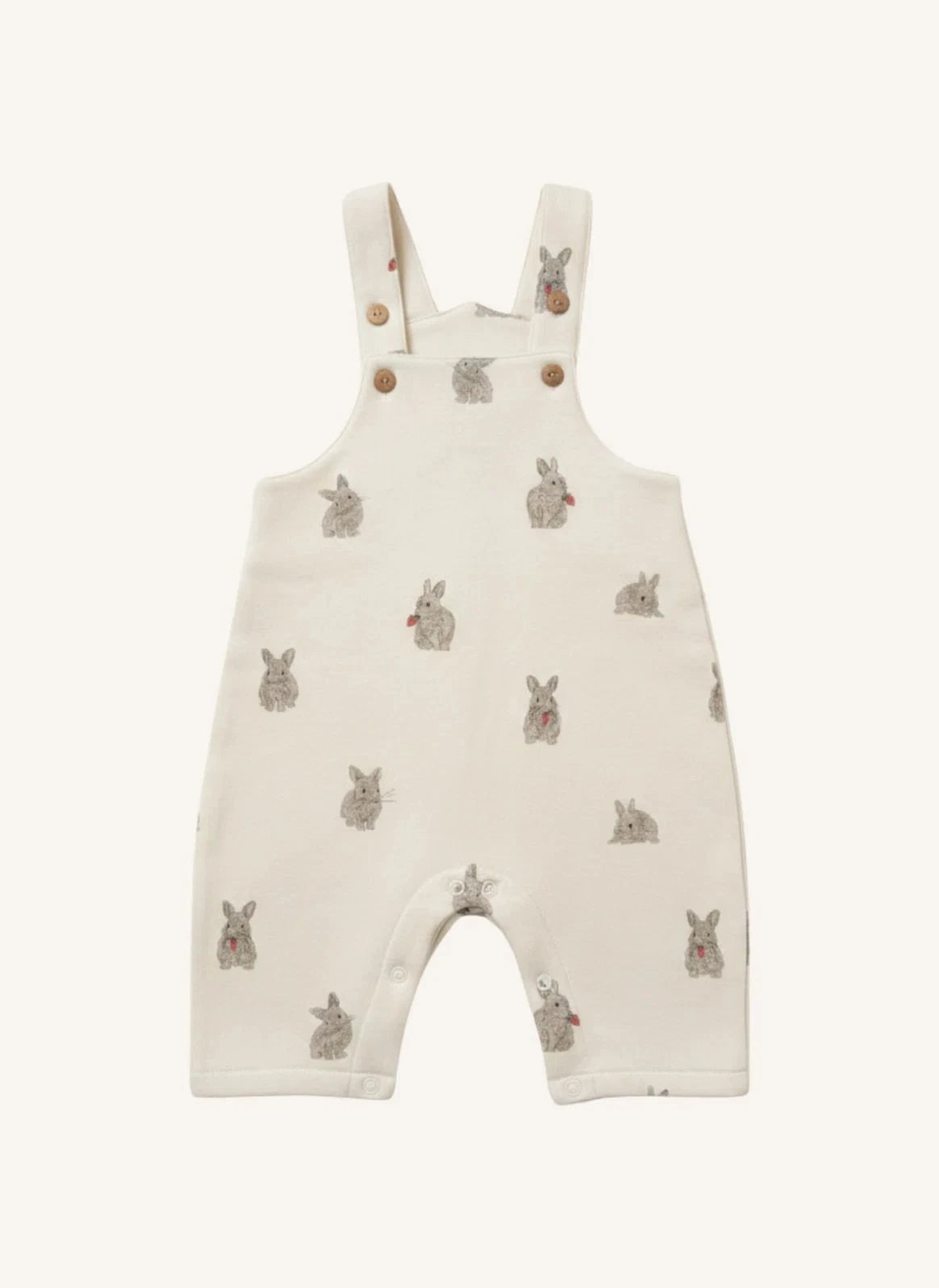 Studio Bohème - Homer Rabbits Organische Baumwoll-Latzhose | Ecru
