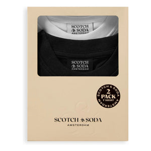 Scotch & Soda - 2er-Set T-Shirts aus Bio-Baumwolle | Schwarz